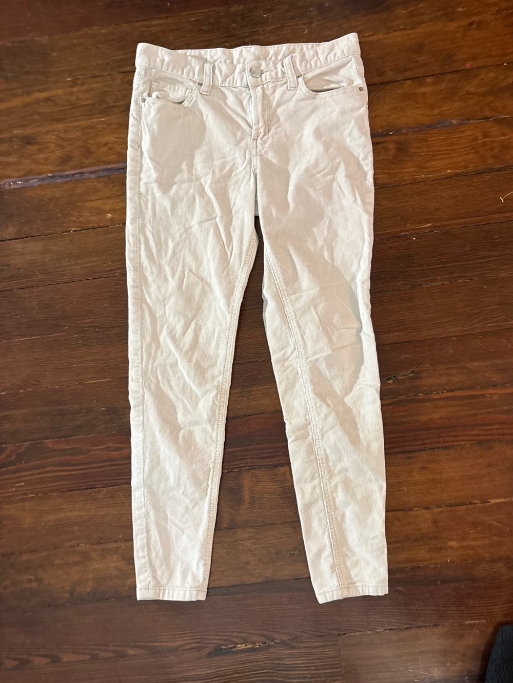 BDG urban outfitters cream corduroy skinny pants size 26